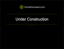 Tablet Screenshot of hautefootwear.com